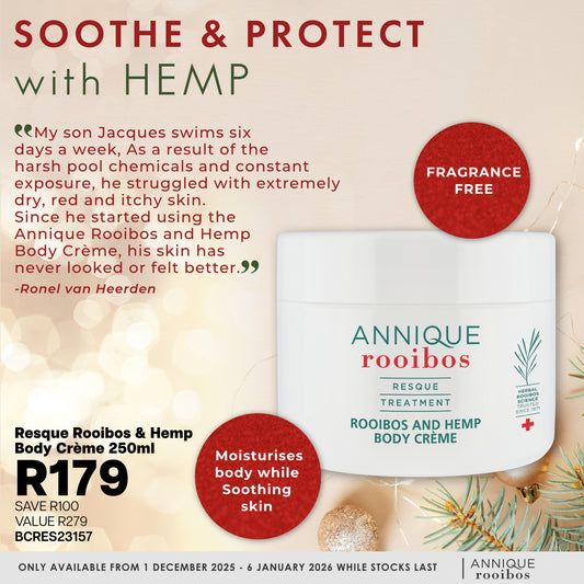 Rooibos and Hemp Body Crème 250ml