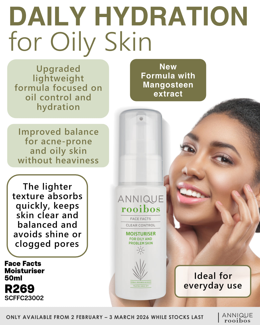 Face Facts Moisturiser - Oily, Problem & Young Skin 50ml