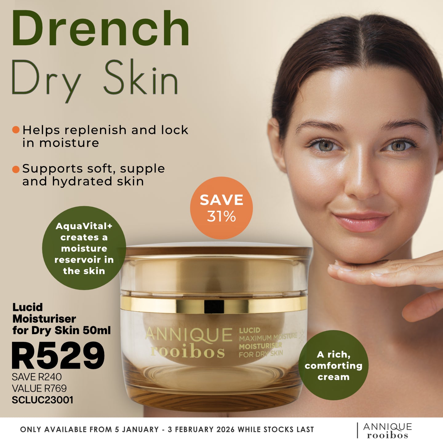 Lucid Moisturiser - Dry/Mature 50ml