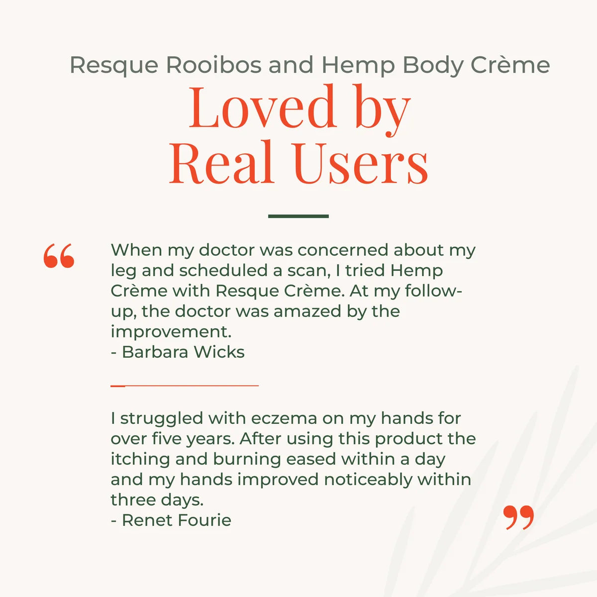 Rooibos and Hemp Body Crème 250ml