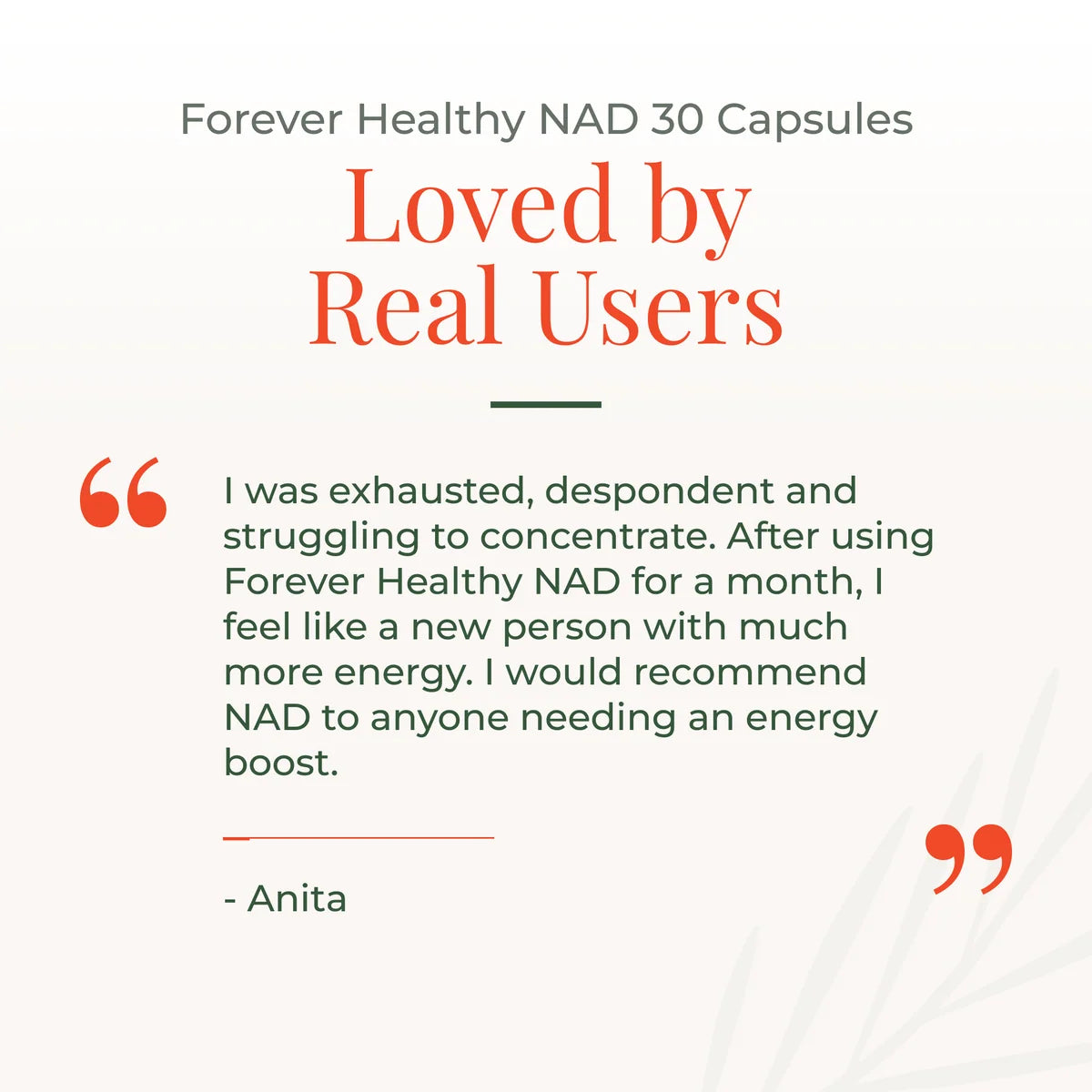 NAD and Green Rooibos