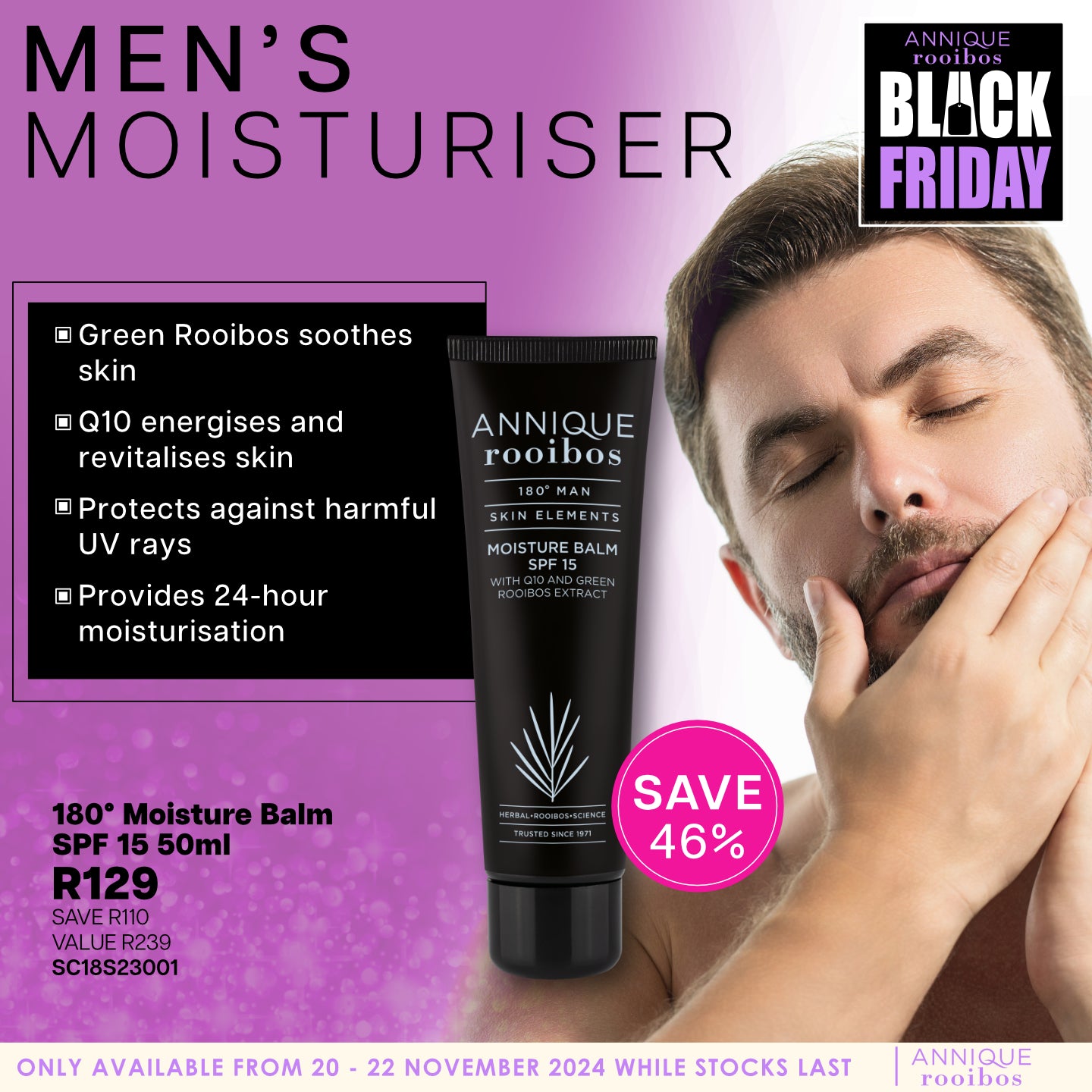 Moisture Balm SPF15 For Men