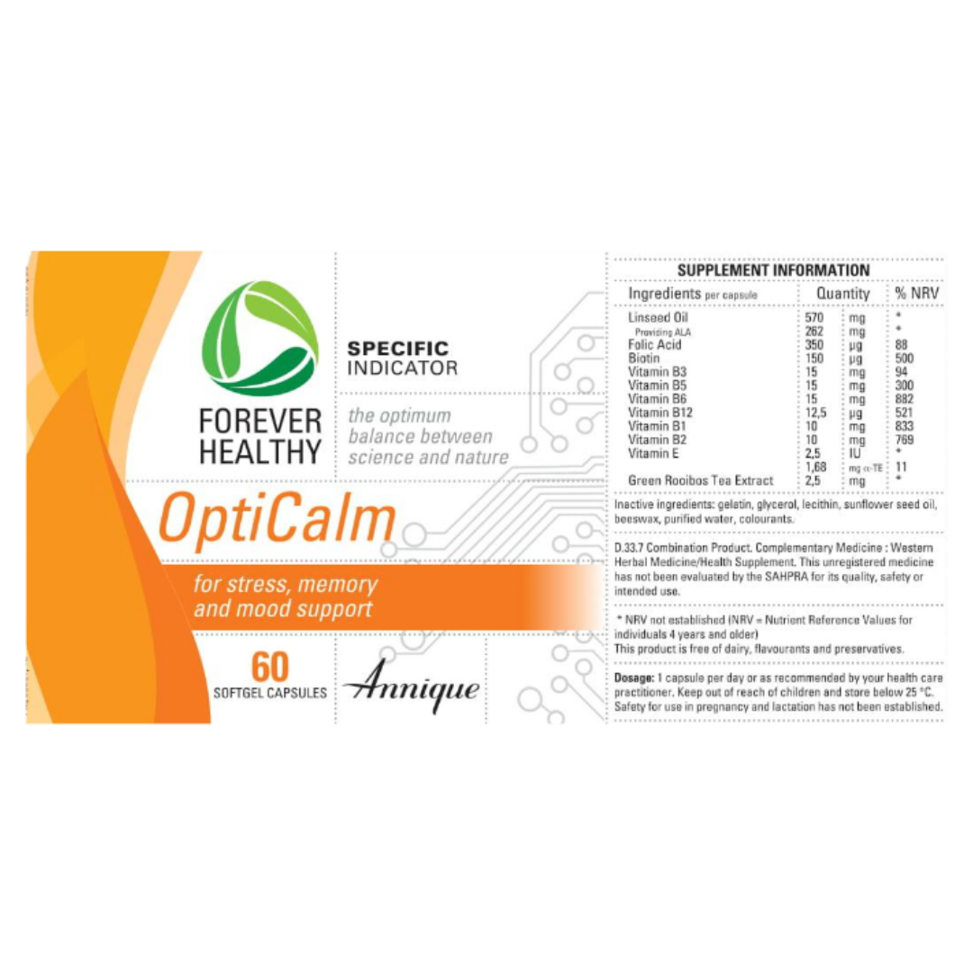 OptiCalm: Stress, memory and mood support