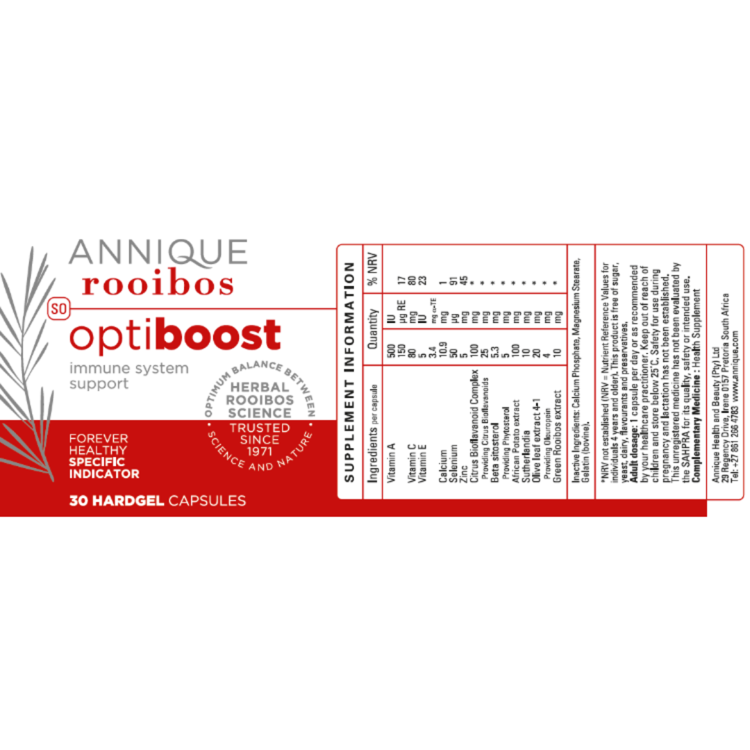 ANNIQUE Forever Young OptiBoost Product Label