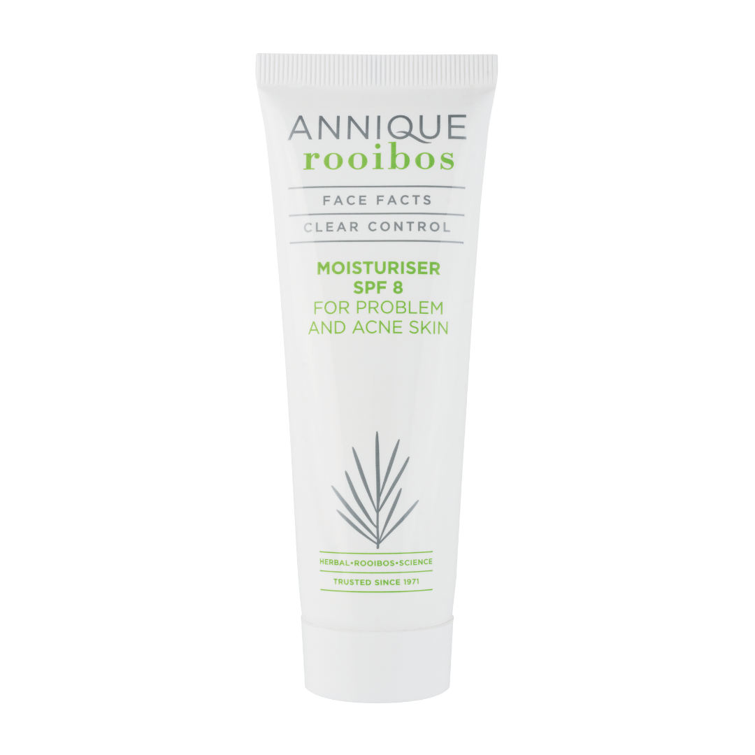 ANNIQUE Rooibos Face Facts Moisturiser SPF 8 50ml A light, daily moisturiser for young and problematic skin