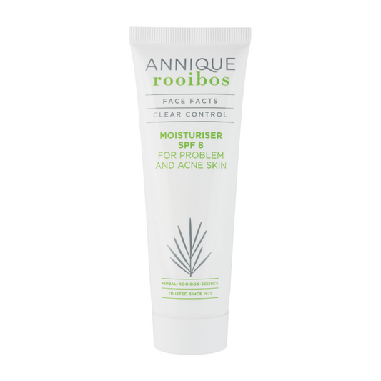 ANNIQUE Rooibos Face Facts Moisturiser SPF 8 50ml A light, daily moisturiser for young and problematic skin